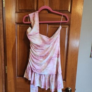 Peppermayo Floral Pink and Cream Dress